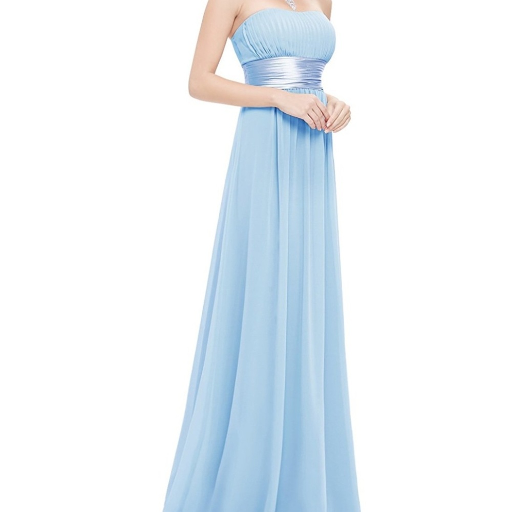 Light blue bridesmaids dress